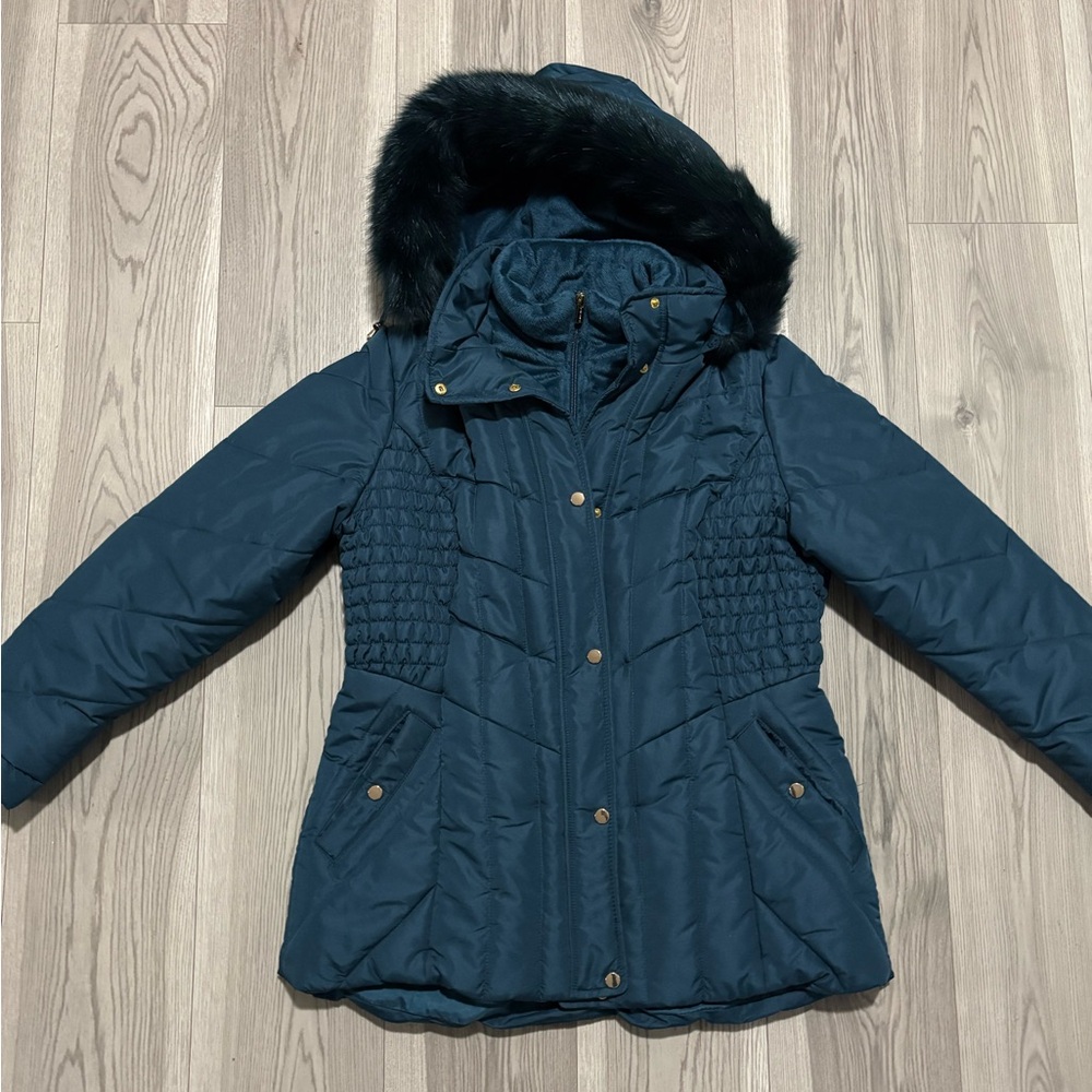 Susan Graver Quilted Puffer Jacket Size Medium